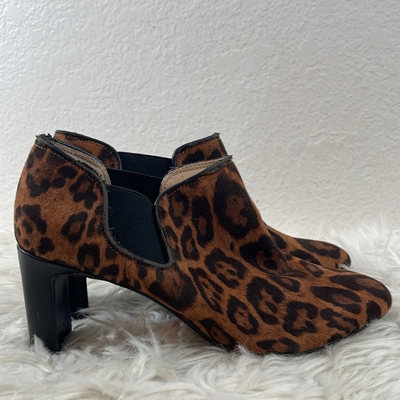 Lifestride Slip-On Booties - Gilmore Leopard Ankle Boot Size 8 New - Picture 4 of 13